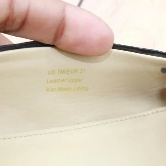 Via Spiga Black Leather Slip On Tassel Casual Loafers Shoes Size 7 Medium - Picture 8 of 9